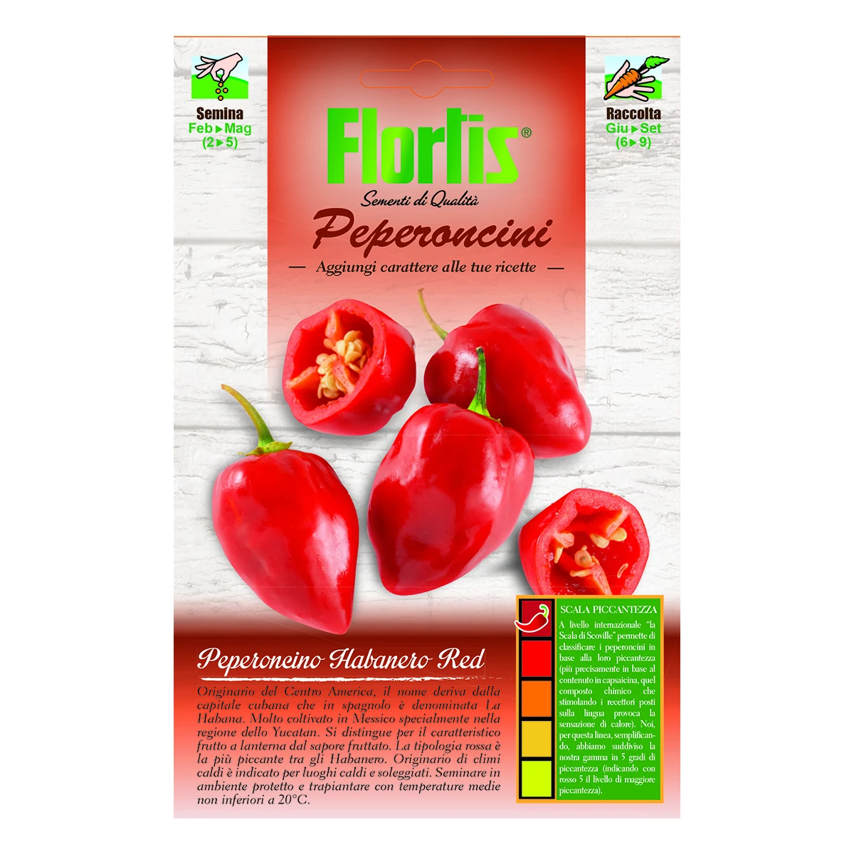 4365250 - FLORTIS | PEPERONCINO HABANERO RED