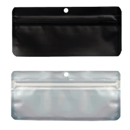 PACK0056 - QNUBU - ZIP BAG SACCHETTO ANTIODORE NERO | PREROLLS, EDIBILI E PENNE VAPORIZZATORE 50pz